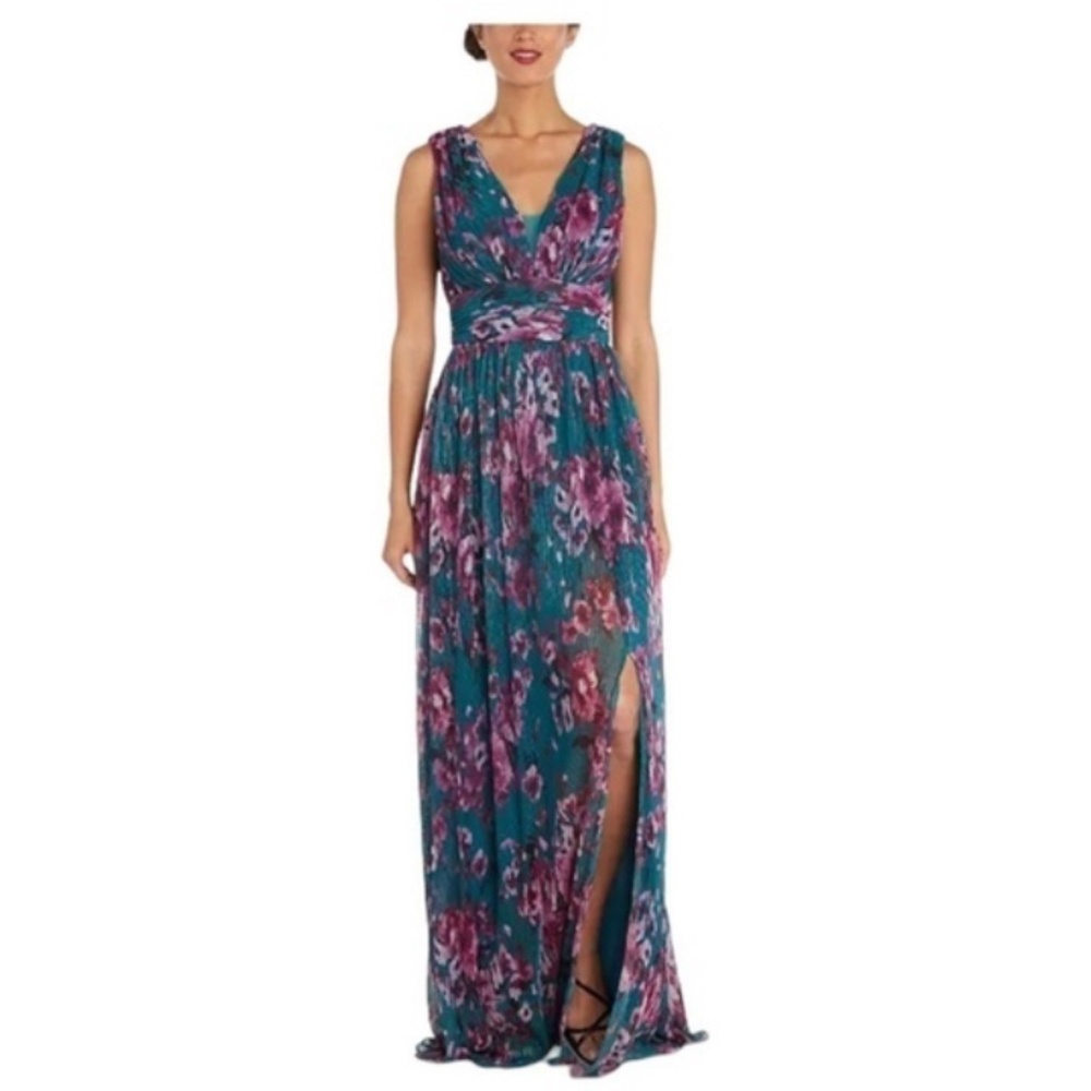 Nightway Maxi Dress floral size 4